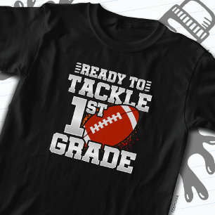 Football First Day 1st Grade Back To School T-Shirt