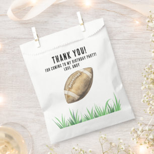 Football First Year Down Birthday Party Favour Bag