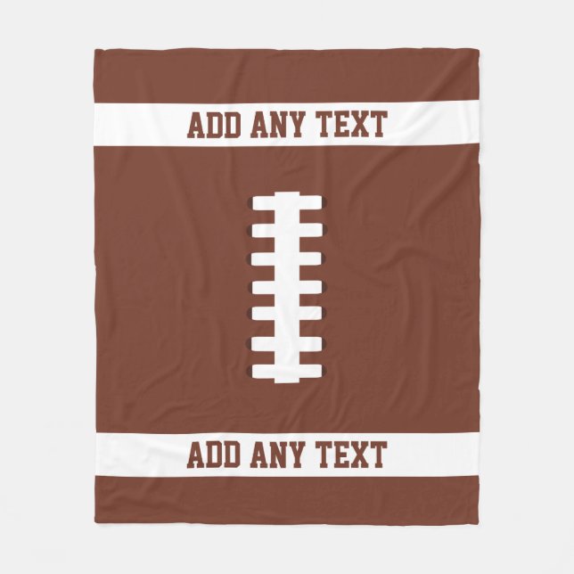 Football Fleece Blanket (Front)