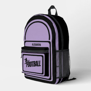 Football, Football Player Girl, Team, Gift Duffle Printed Backpack