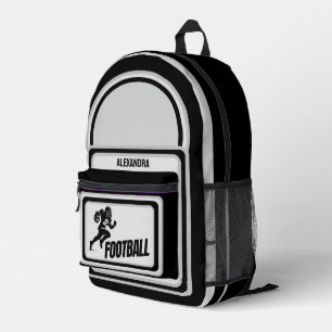 Football, Football Player Girl, Team, Gift  Duffle Printed Backpack