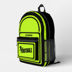 Football, Football Player Girl, Team, Gift Duffle Printed Backpack