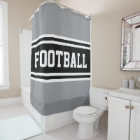 FOOTBALL Fun Grey Black White Racing Stripes