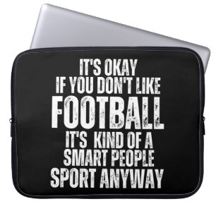 FOOTBALL FUNNY QUOTES LAPTOP SLEEVE