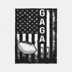 Football Gaga Sports Player America Flag Men Women Fleece Blanket