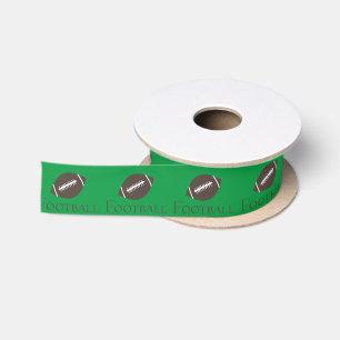 Football Game Ball Satin Ribbon