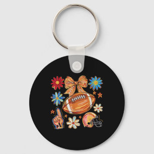 Football Game Day Fall Vibes Touchdown Season Coqu Key Ring