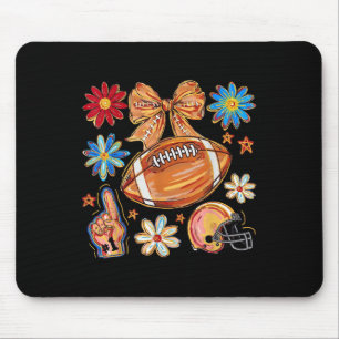 Football Game Day Fall Vibes Touchdown Season Coqu Mouse Pad