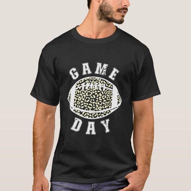 Football Game Day Football Ball Game Day Football T-Shirt (Front)