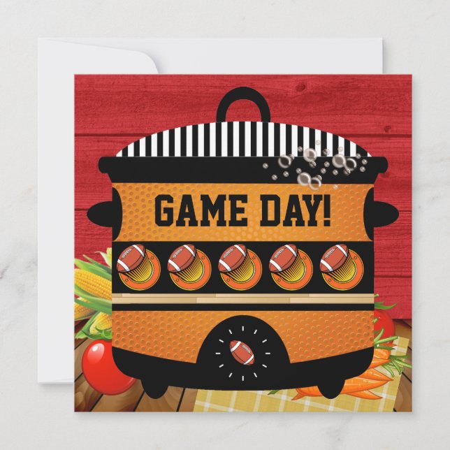 FOOTBALL GAME DAY Invitation (Front)