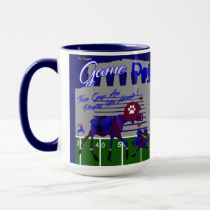 Football Game Day Moose & Ostrich Mug