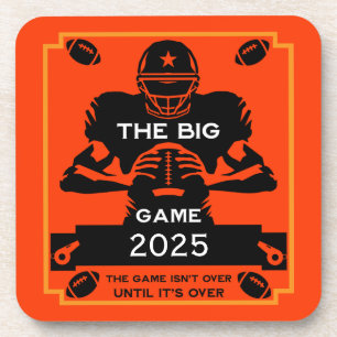 Football Game Fan TV Watch Party Coaster