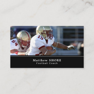 Football Game, Footballer, Football Coach Business Business Card
