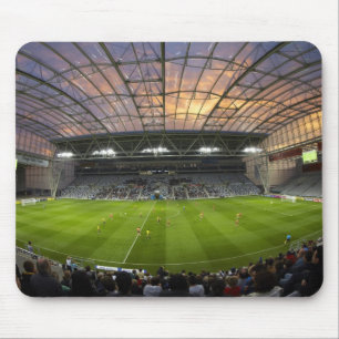Football game, Forsyth Barr Stadium, Dunedin Mouse Pad