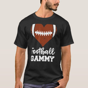 Football Gammy Football Heart Grandma Gammy T-Shirt