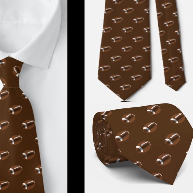 Football Gift - Football Neck Tie - Sports Necktie (Creator Uploaded)