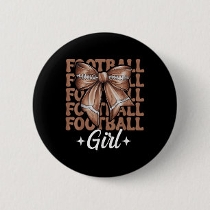 Football Girl American Football Mum Mothers Day 6 Cm Round Badge