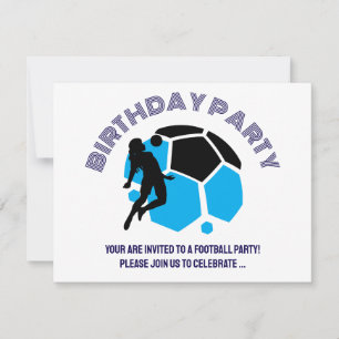 Football Girl Birthday party, Football Player Gift Invitation