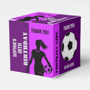 Football Girl, Football Player Gift, Birthday Favo Favour Box