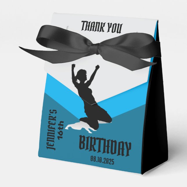 Football Girl, Football Player Gift, Birthday Favour Box (Front Side)