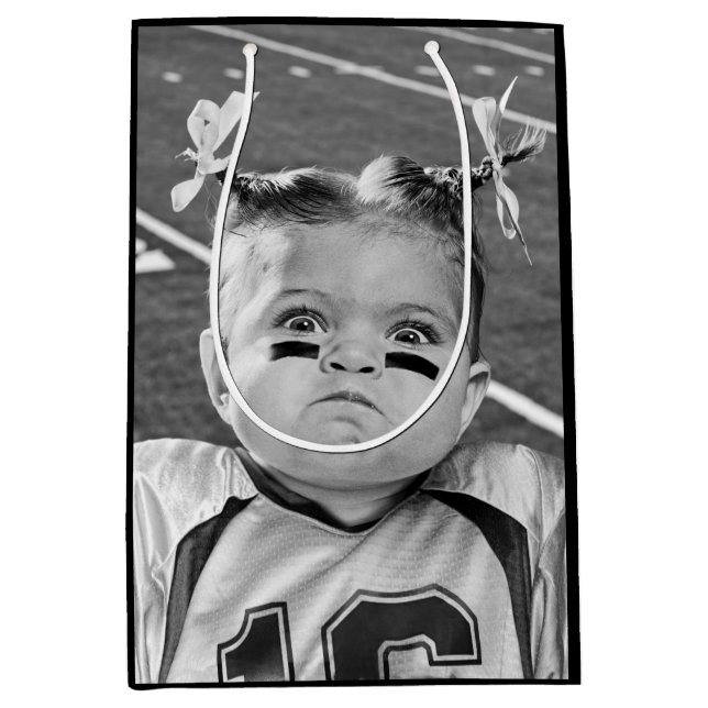 Football Girl Medium Gift Bag (Front)