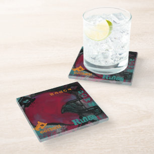 FOOTBALL GLASS COASTER