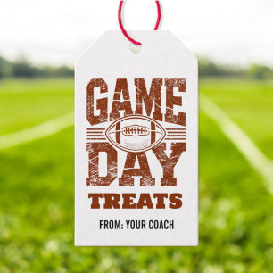 Football Good Luck Game Day Treat Gift Tags