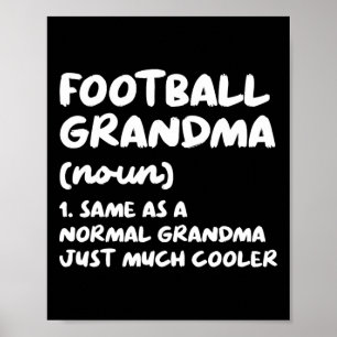 Football Grandma Definition Funny Poster