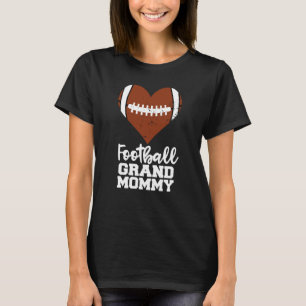 Football Grandmommy Football Heart Grand Mommy T-Shirt