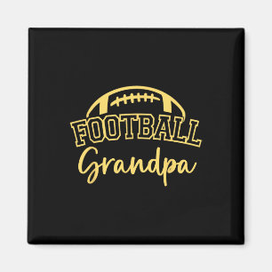 Football Grandpa Matching Family Football Magnet