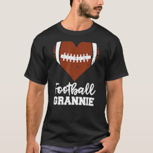 Football Grannie  Football Heart Grandma Grannie T-Shirt