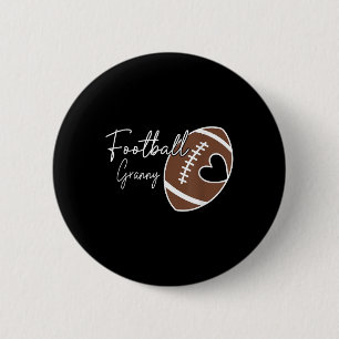 Football Granny Love Football Player Heart 6 Cm Round Badge