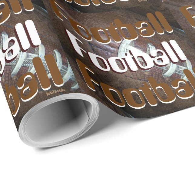 Football Graphics Wrapping Paper (Roll Corner)