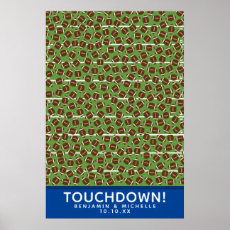 Football Guest Book Poster - 250 Spaces