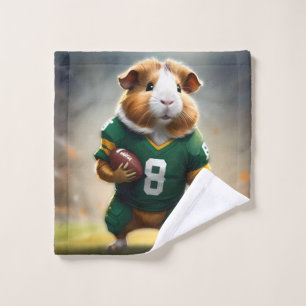 Football Guinea Pig, Wash Cloth