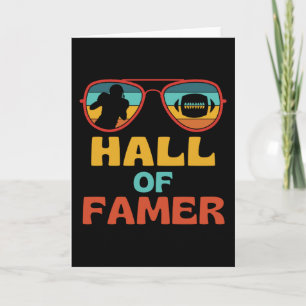 Football Hall Of Fame Retro American Football Card