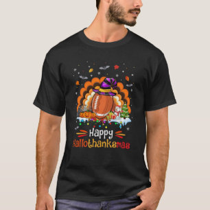 Football Halloween Christmas Thanksgiving Hallotha T-Shirt