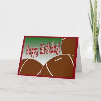 Football - Happy Birthday from Biggest Fan! Card