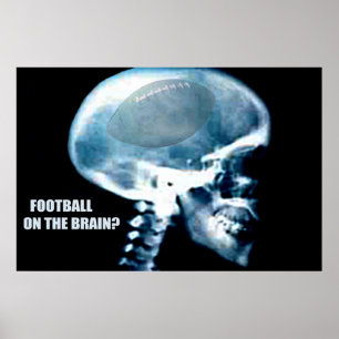 Football Head (x-ray) Poster