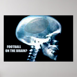 Football Head (x-ray) Poster