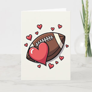 Football Heart Love Great Card