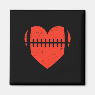 Football Heart Valentines Day Cool Sports Lover Magnet