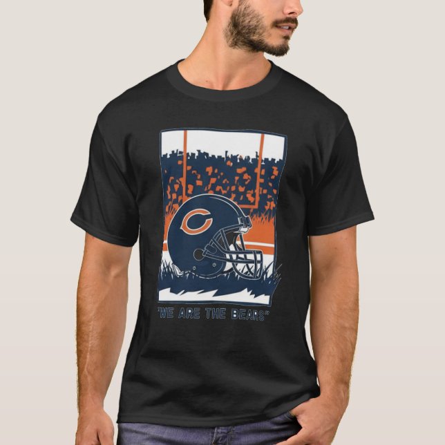 Football Helmet and Stadium Atmosphere T-Shirt (Front)