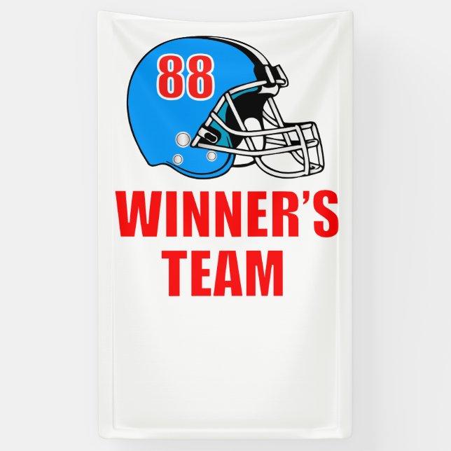 Football helmet banner (Vertical)