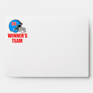 Football helmet envelopes