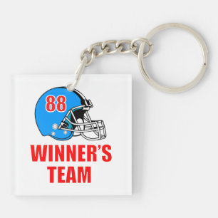 Football helmet key ring