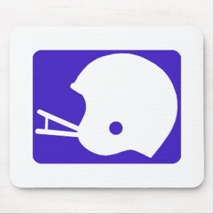 football helmet logo mouse pad
