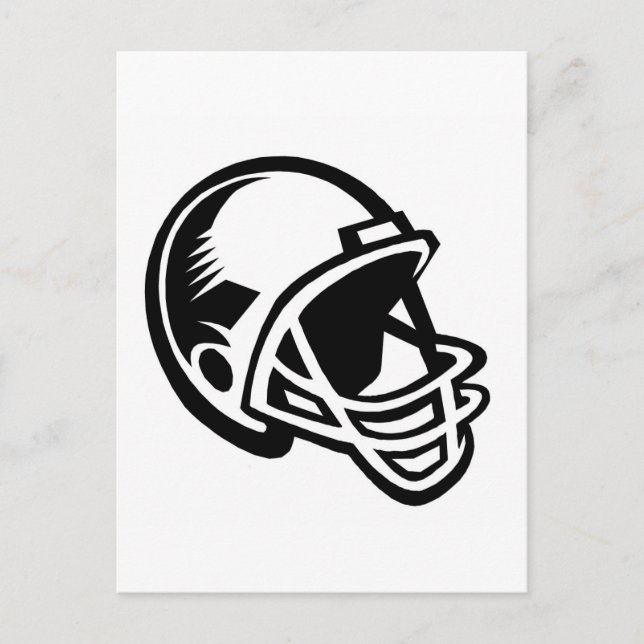 Football helmet logos postcard (Front)
