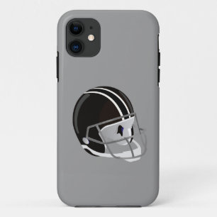 Football Helmet Silver iPhone 11 Case