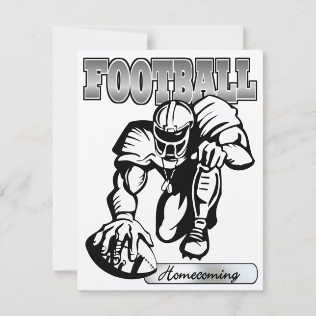 Football Homecoming Invitation by SRF (Front)